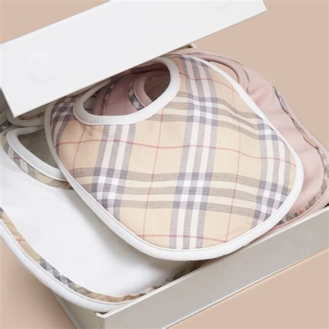 burberry kids checked bibs kit|Burberry Gift Sets for Kids .